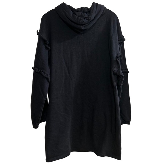 Tommy Hilfiger Women Navy Blue Ruffle Sleeve Hoodie Dress Casual Size XL - Picture 7 of 9